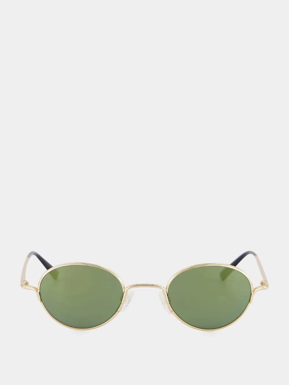 Gold and Green Round Metal Sunglasses sold by Fashion Clinic