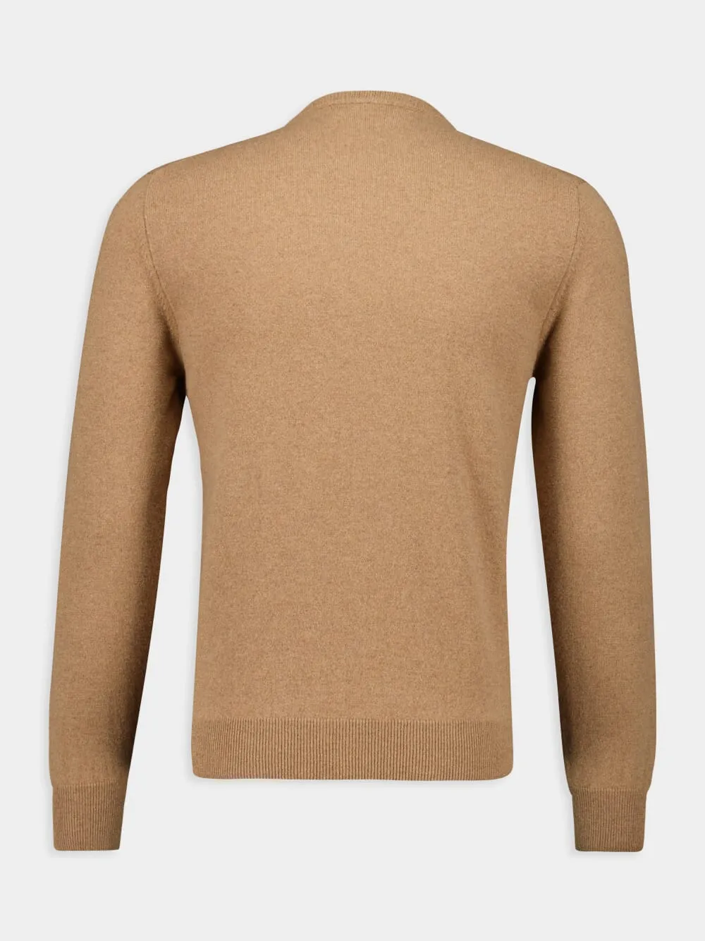 Light Brown Crewneck Cashmere Sweater sold by Fashion Clinic product image thumbnail 2