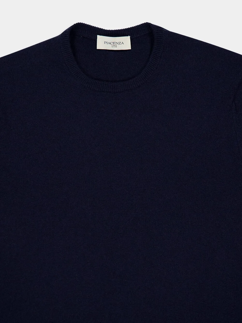 Blue Cashmere Crewneck Sweater sold by Fashion Clinic product image thumbnail 3