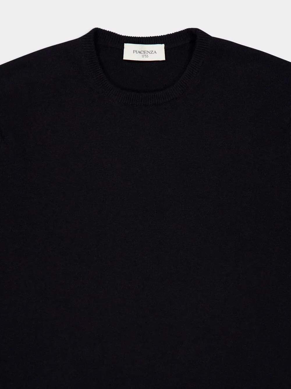 Black Cashmere Crewneck Sweater sold by Fashion Clinic product image thumbnail 3