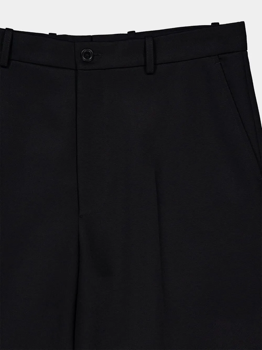 Black Too Far Wide-Leg Tailored Pants sold by Fashion Clinic product image thumbnail 5