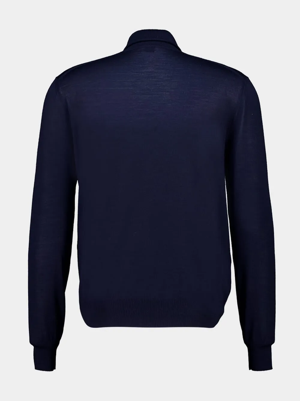 Dark Blue Wool-Cashmere Turtleneck sold by Fashion Clinic product image thumbnail 2