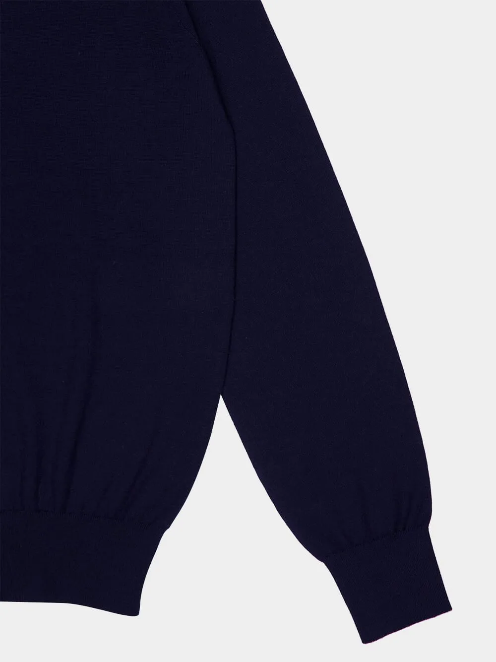 Dark Blue Wool-Cashmere Turtleneck sold by Fashion Clinic product image thumbnail 3