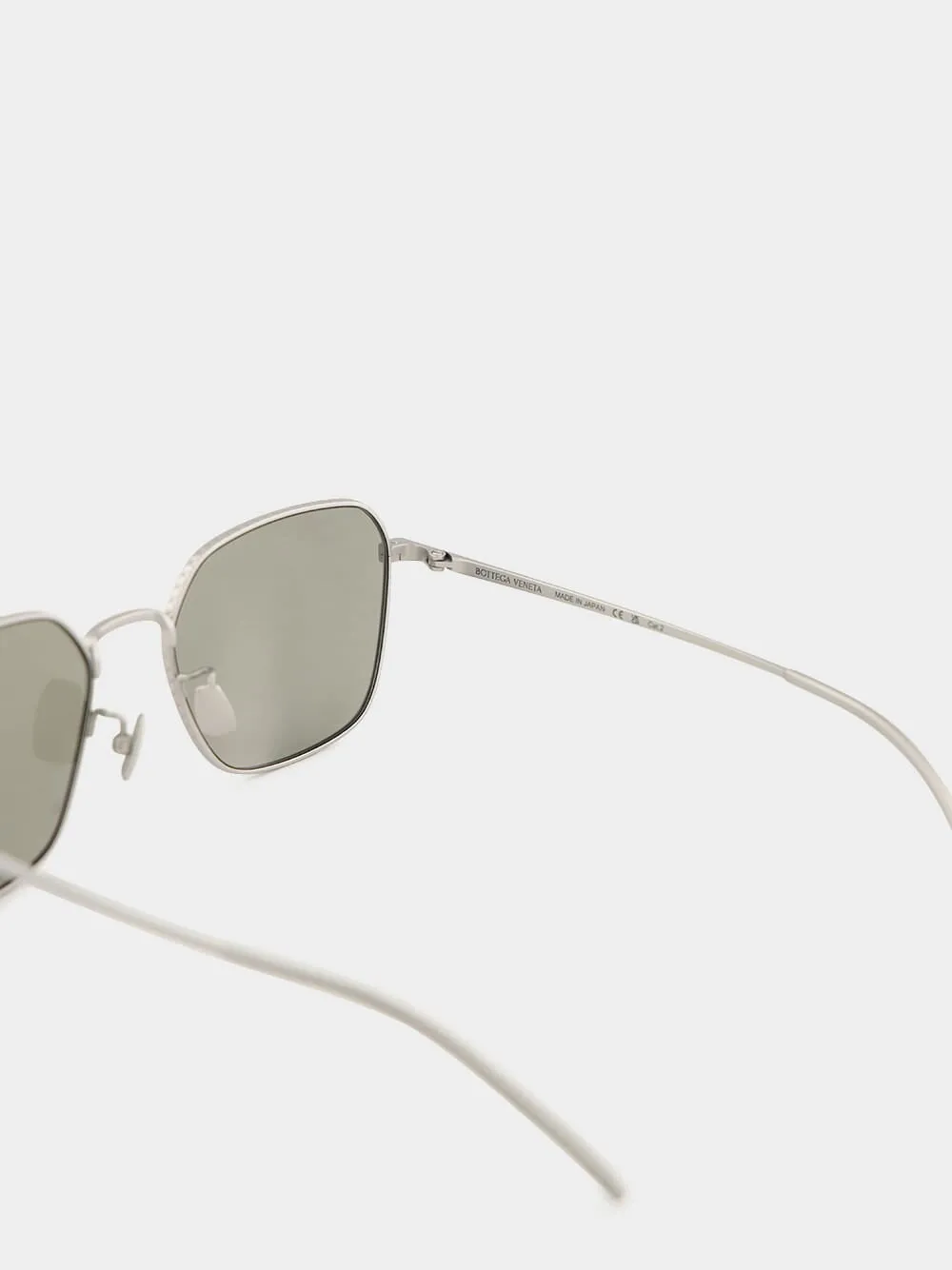 Silver Square Titanium Sunglasses sold by Fashion Clinic product image thumbnail 4