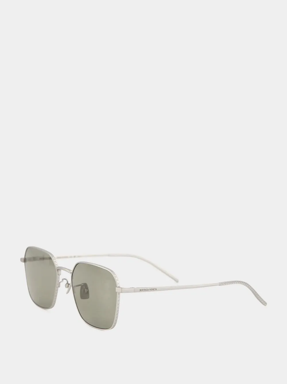 Silver Square Titanium Sunglasses sold by Fashion Clinic product image thumbnail 3