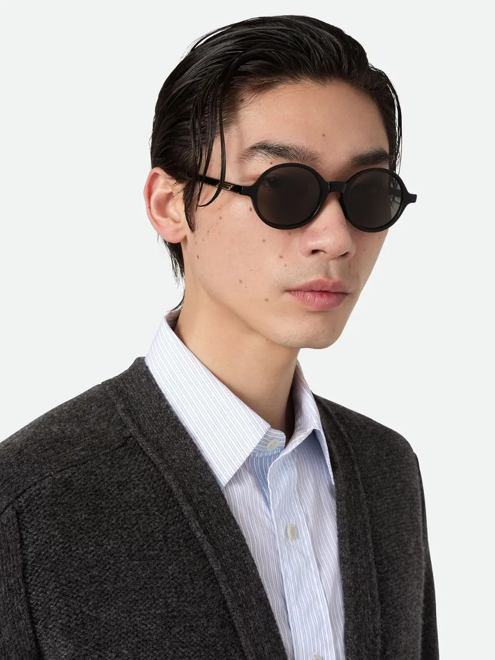 Black Grey Classic Round Sunglasses sold by Fashion Clinic