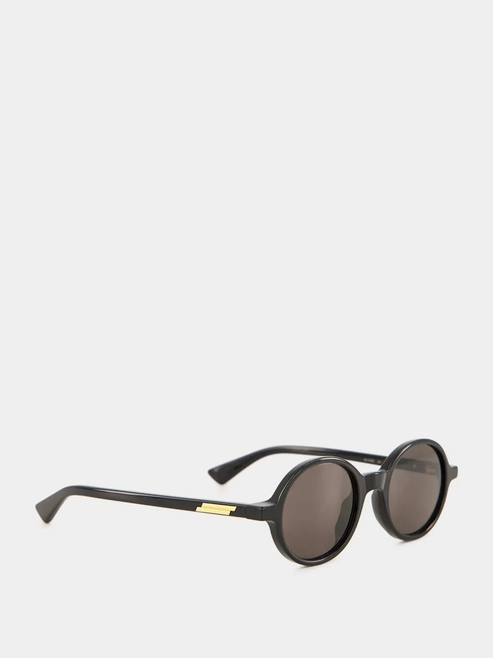 Black Grey Classic Round Sunglasses sold by Fashion Clinic product image thumbnail 3