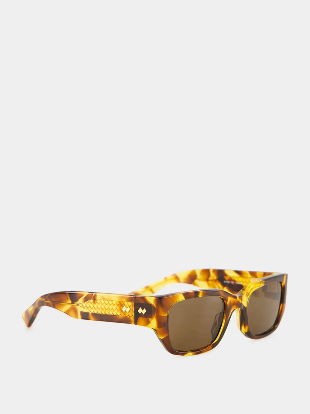 Havana Brown Intrecciato Square Sunglasses sold by Fashion Clinic product image thumbnail 2