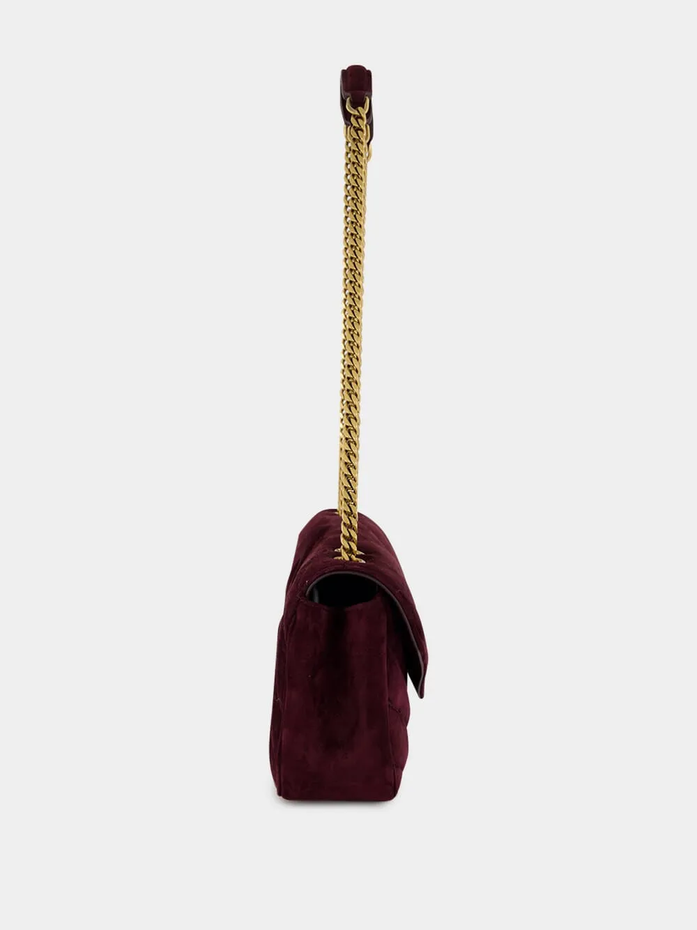Smoky Burgundy Loulou Small Suede Bag sold by Fashion Clinic product image thumbnail 4