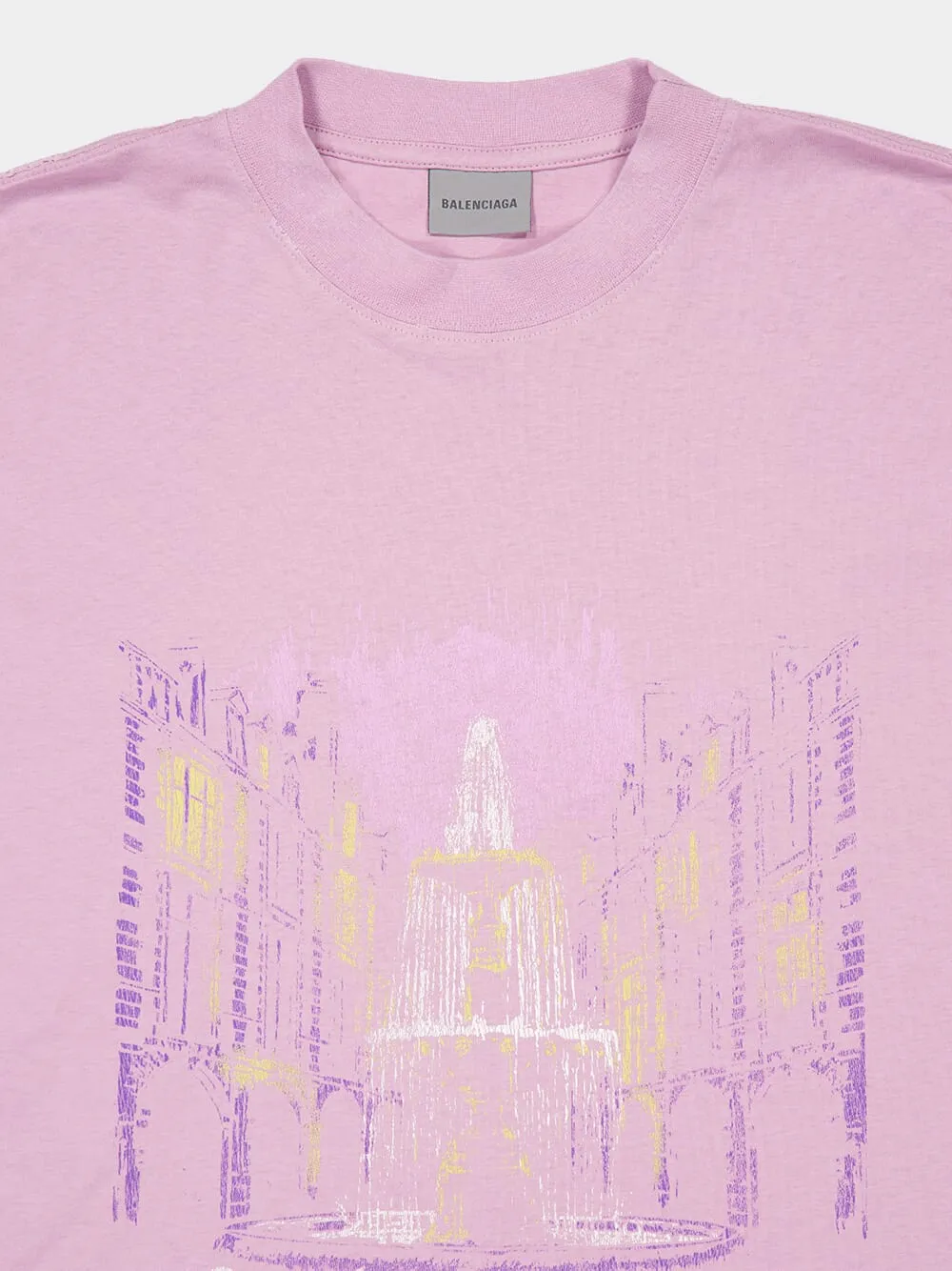 Old Pink Graphic Cotton T-Shirt sold by Fashion Clinic product image thumbnail 3
