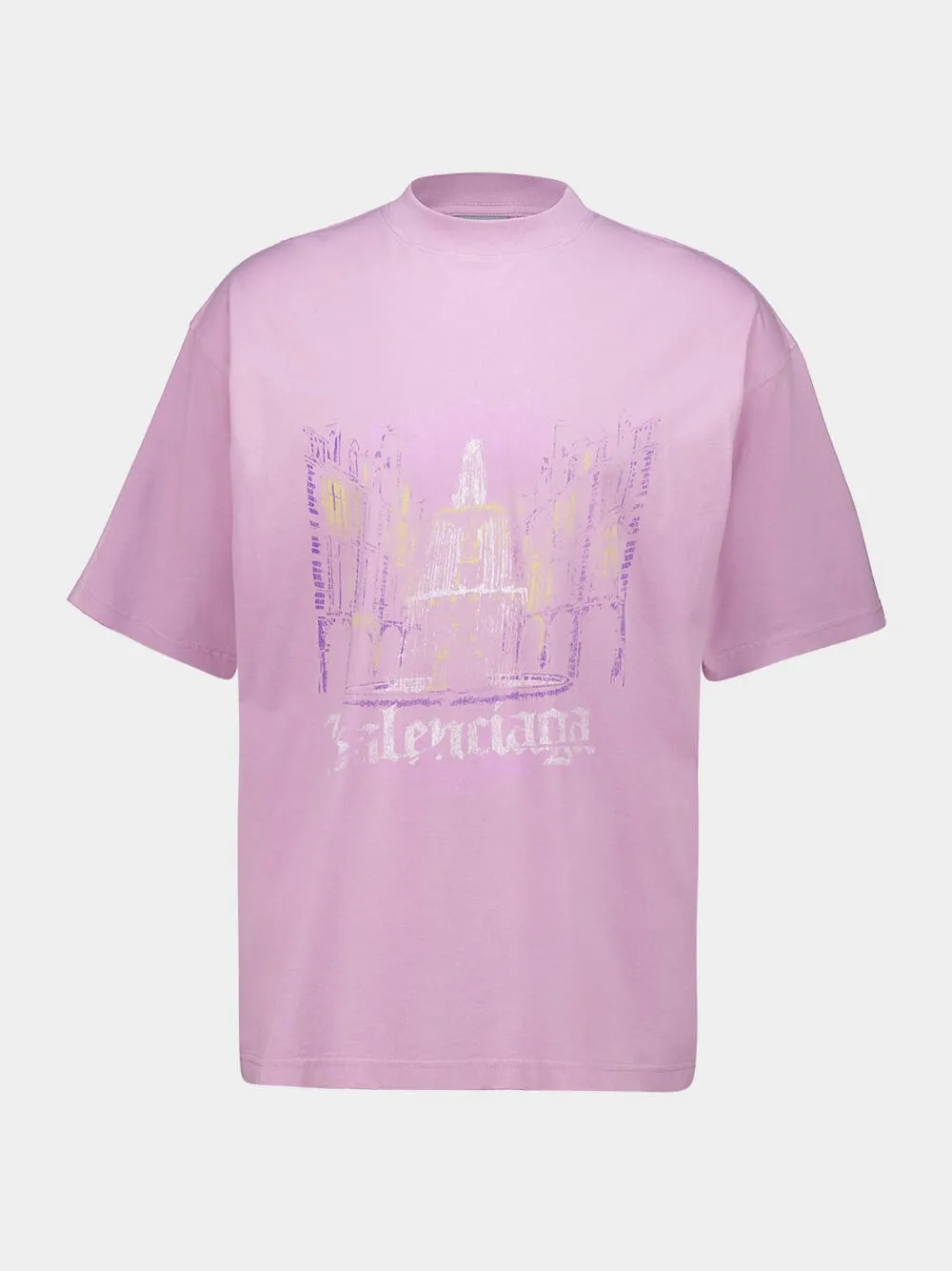 Old Pink Graphic Cotton T-Shirt sold by Fashion Clinic