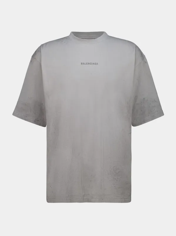 Grey Back Medium Fit T-shirt made by Balenciaga
