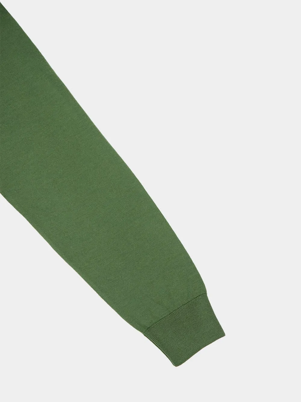 Green Crewneck Cashmere Sweater sold by Fashion Clinic product image thumbnail 4