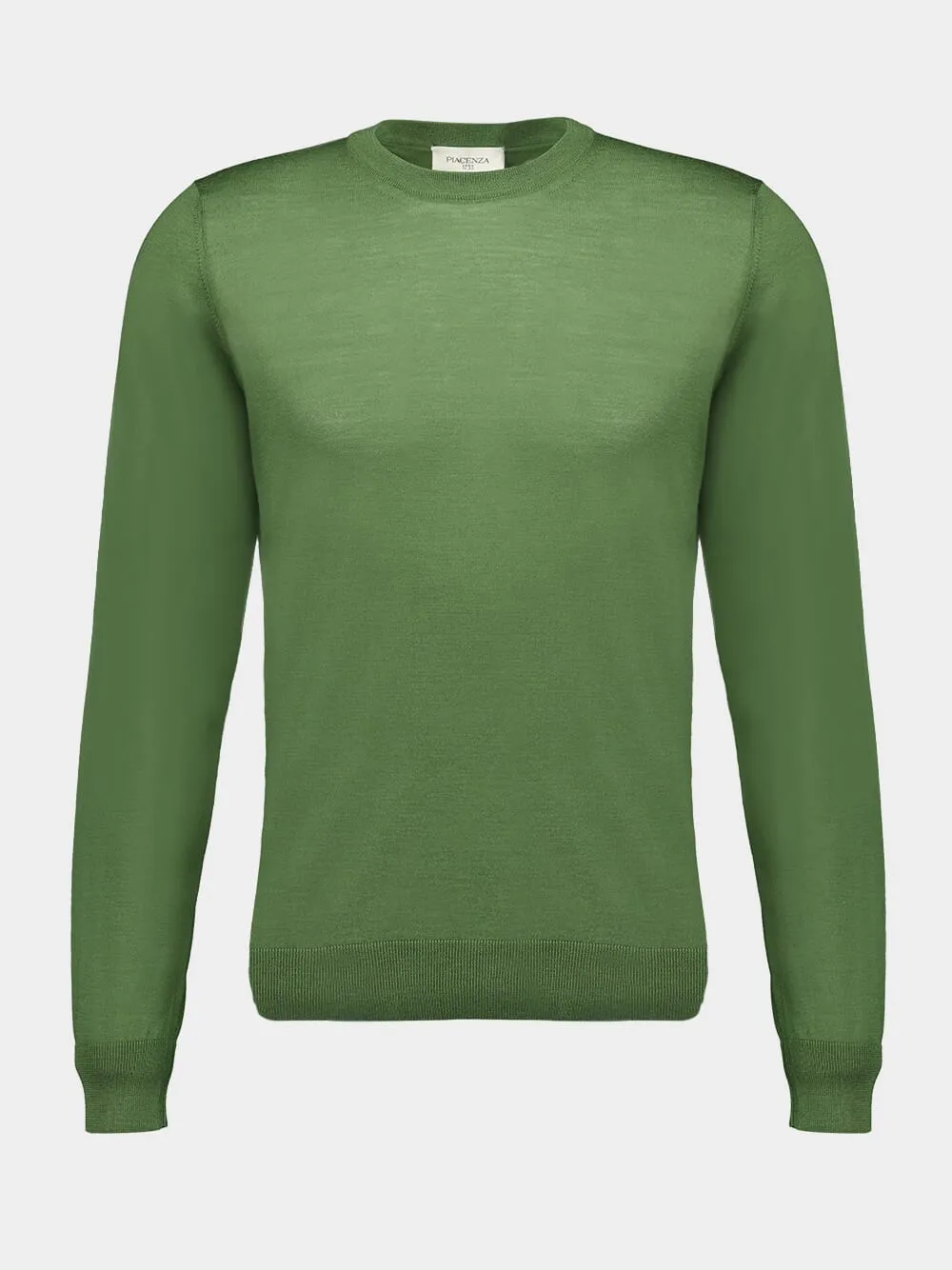 Green Crewneck Cashmere Sweater sold by Fashion Clinic