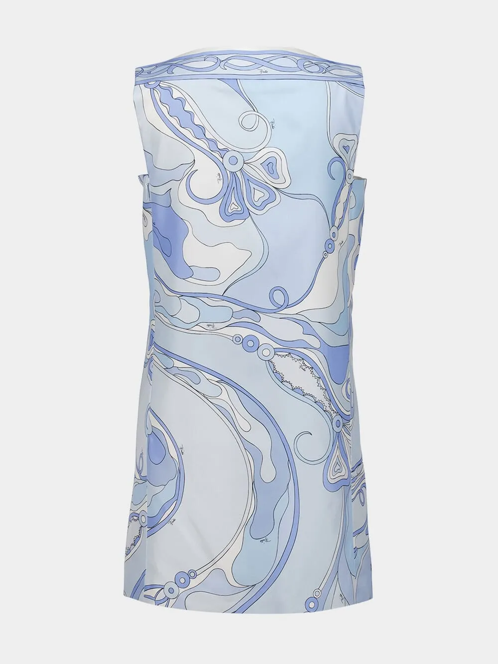 Pale Blue Orchidee Silk Mini Dress sold by Fashion Clinic product image thumbnail 3