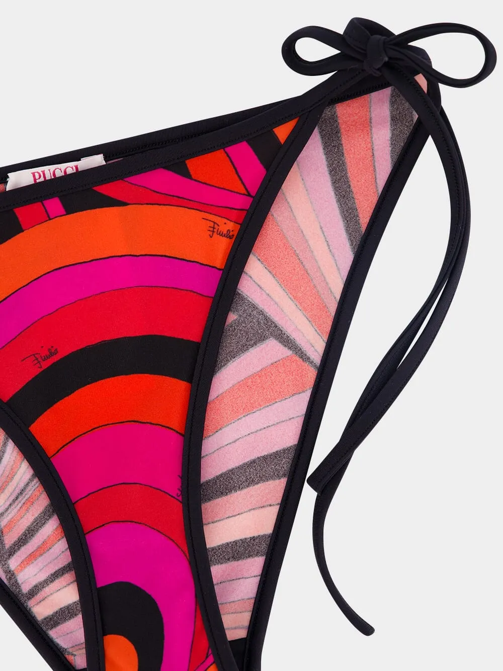 Fuchsia and Black Iride Print Bikini Bottom sold by Fashion Clinic product image thumbnail 3