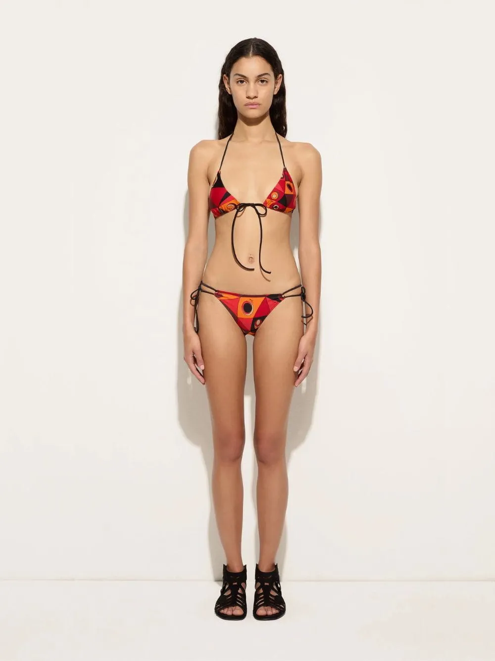 Black and Orange Occhi Bikini Top sold by Fashion Clinic product image thumbnail 2