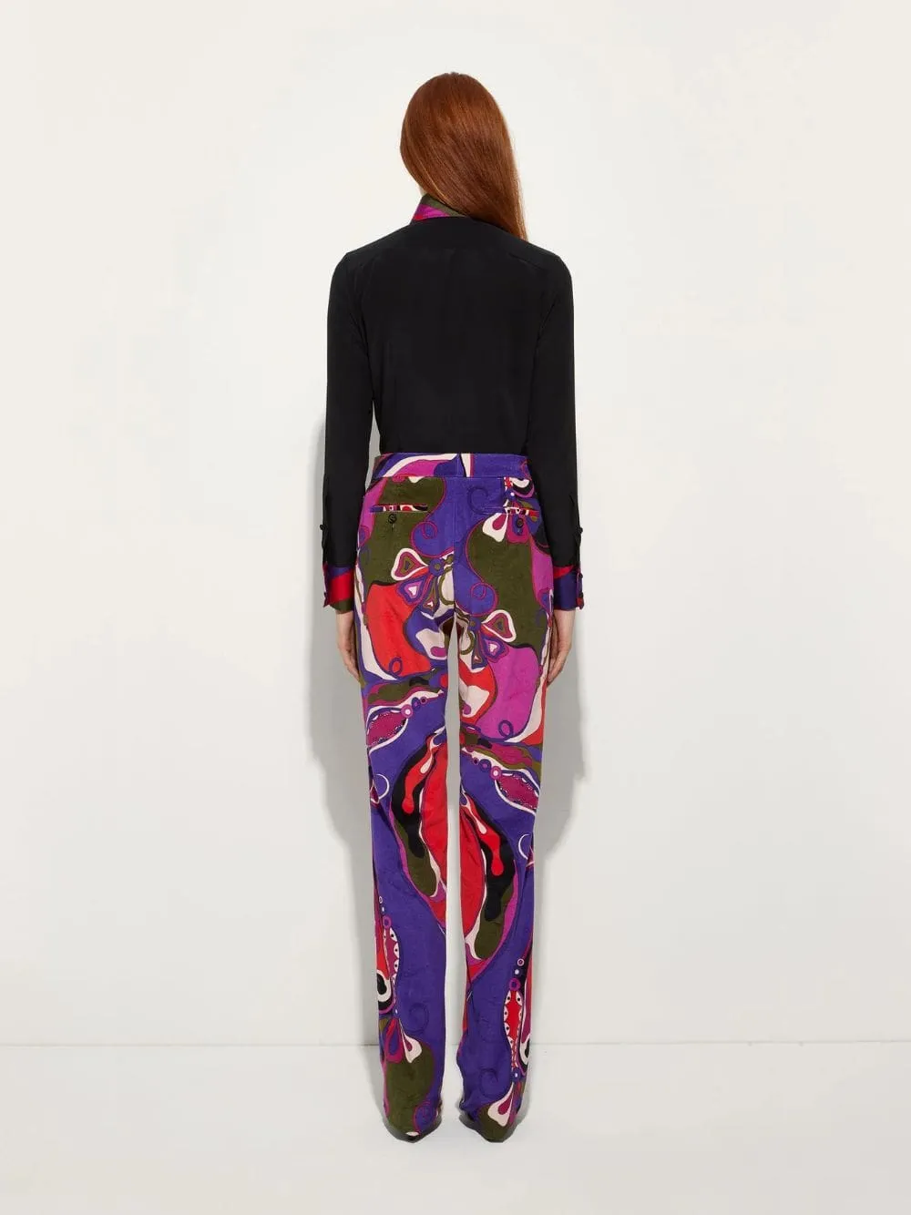Black Silk Shirt with Printed Collar and Cuffs sold by Fashion Clinic product image thumbnail 3