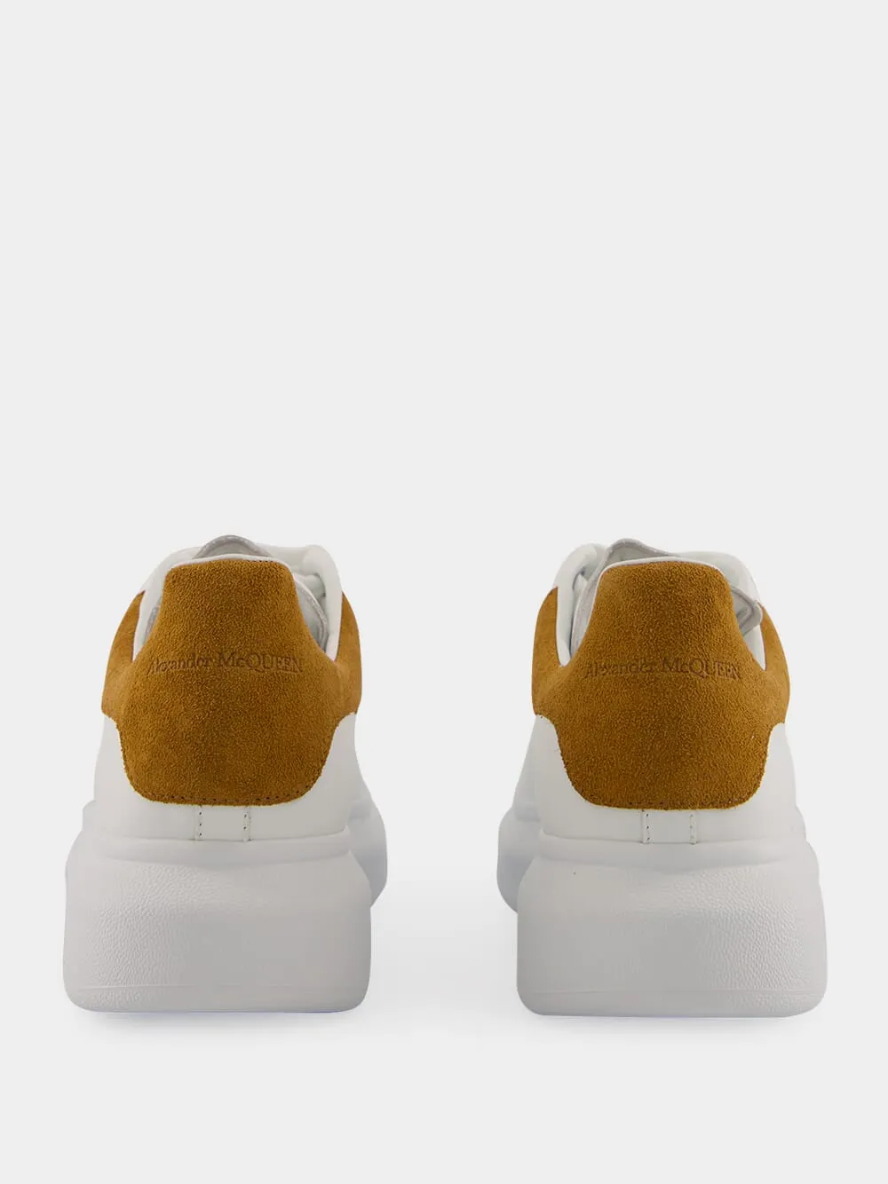 White and Tan Oversized Sneaker in Calf Leather sold by Fashion Clinic product image thumbnail 5