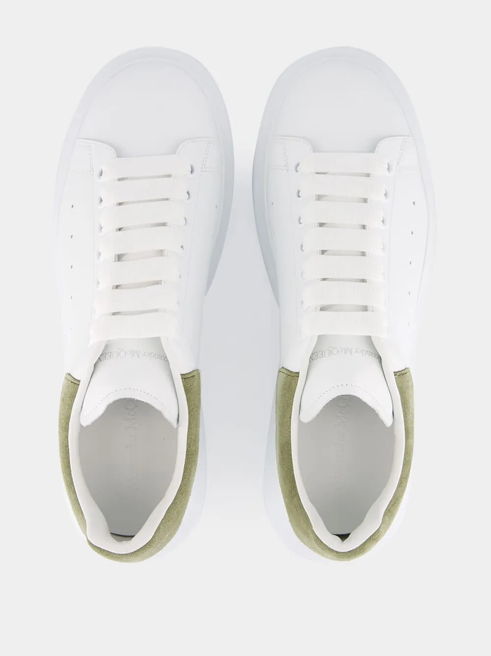 White and Olive Green Oversized Sneakers sold by Fashion Clinic product image thumbnail 4