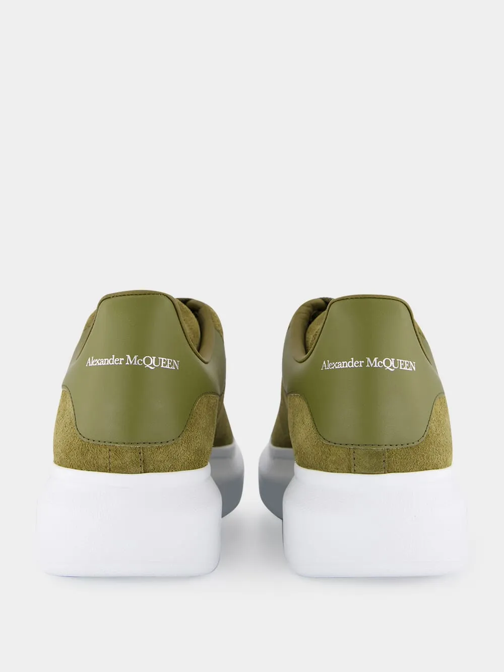 Olive Green Oversized Suede Sneakers sold by Fashion Clinic product image thumbnail 5