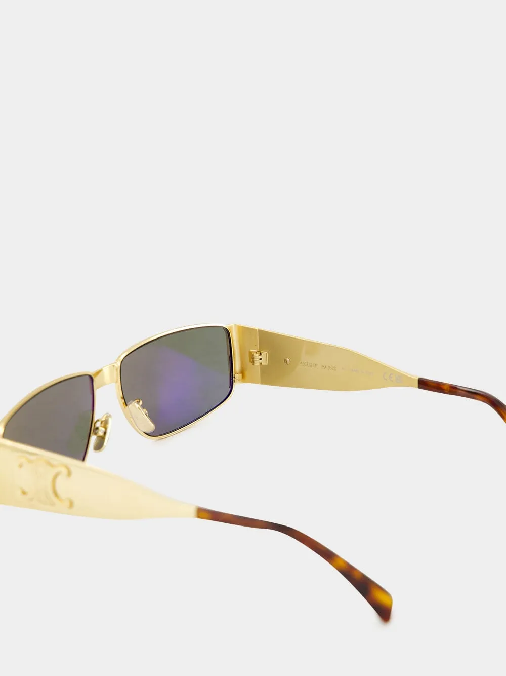 SUNGLASSES RECTANGULAR TRIOMPHE METAL 06 sold by Fashion Clinic product image thumbnail 4