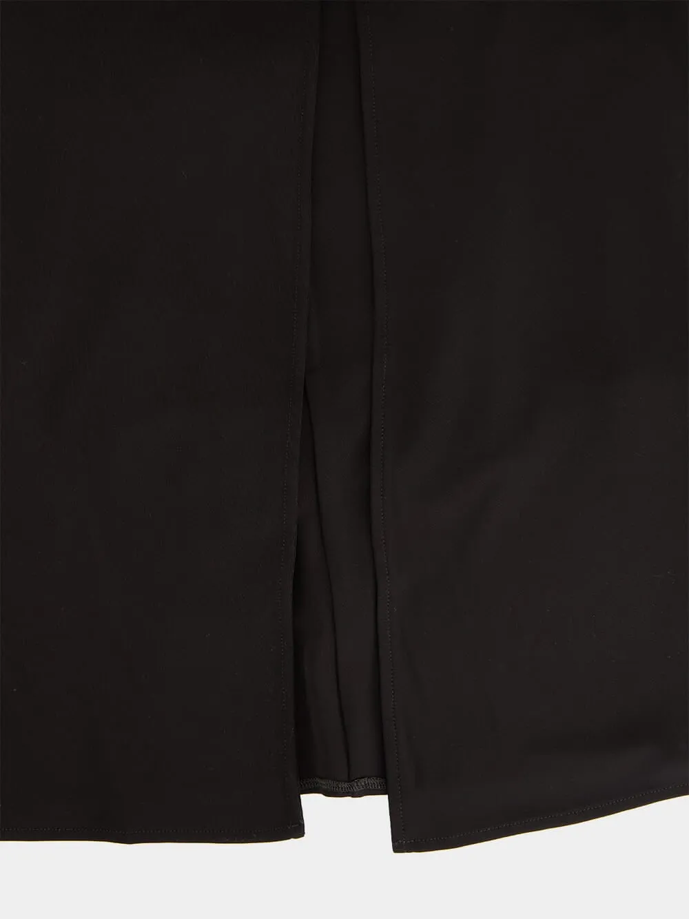 Black Wrapped Jersey Dress sold by Fashion Clinic product image thumbnail 5