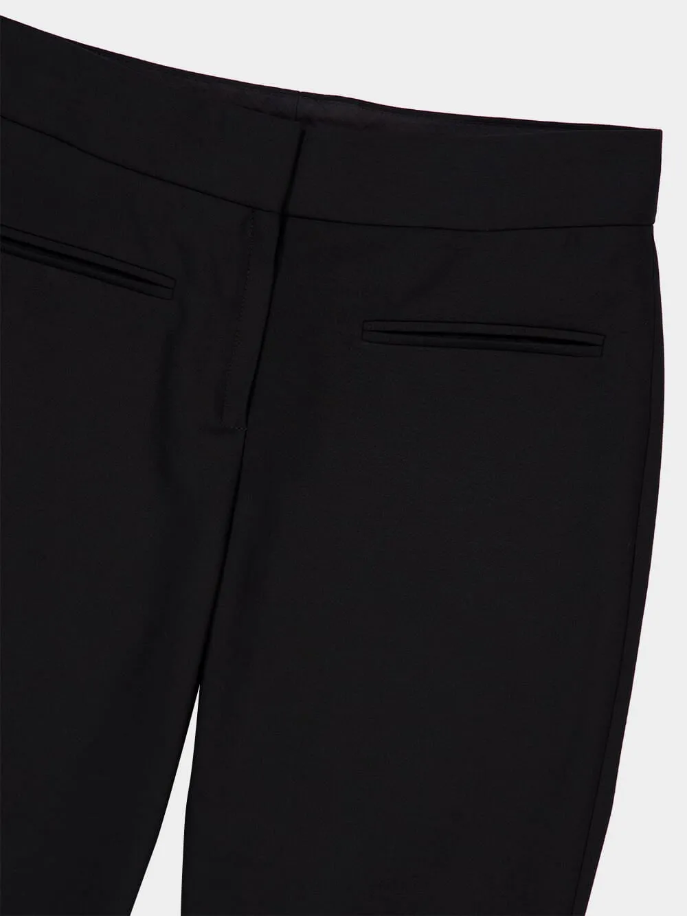 Black Polywool Bootcut Trousers sold by Fashion Clinic product image thumbnail 5