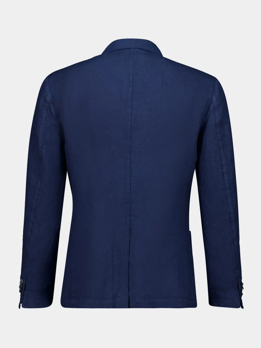 Navy Blue Linen Blazer sold by Fashion Clinic product image thumbnail 2