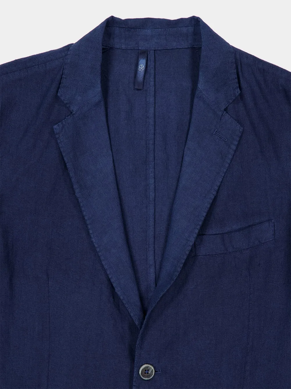 Navy Blue Linen Blazer sold by Fashion Clinic product image thumbnail 3