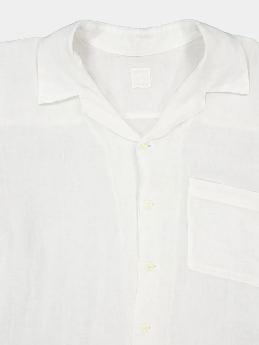 Butter Short-Sleeve Linen Shirt sold by Fashion Clinic product image thumbnail 3