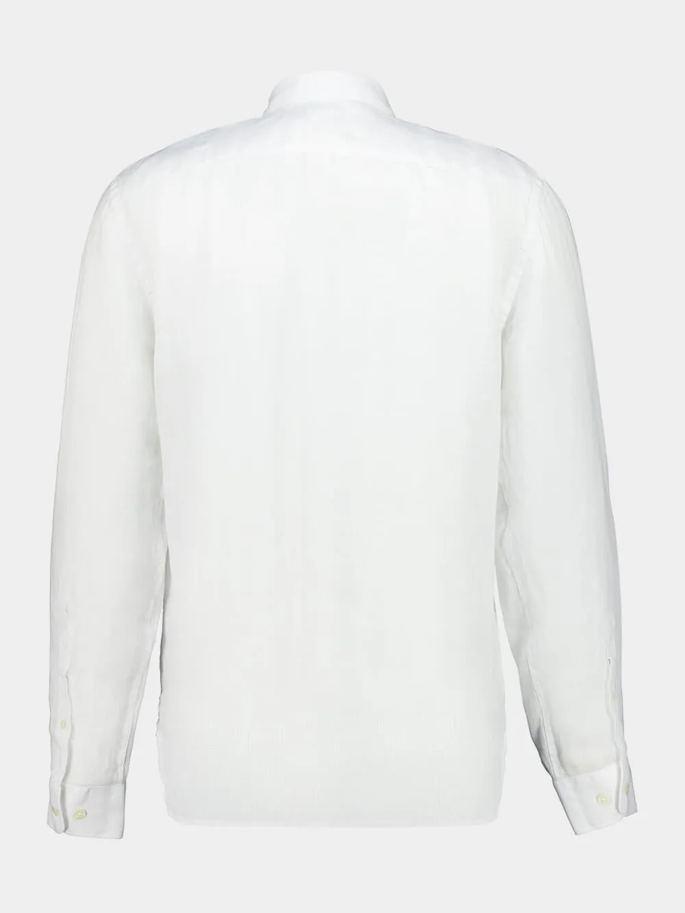 White Linen Regular-Fit Shirt sold by Fashion Clinic product image thumbnail 2