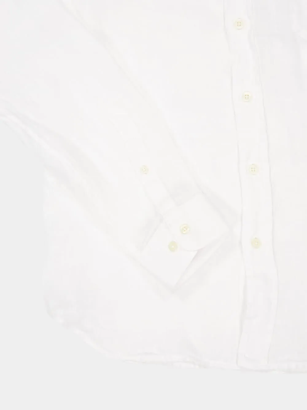 White Linen Regular-Fit Shirt sold by Fashion Clinic product image thumbnail 4