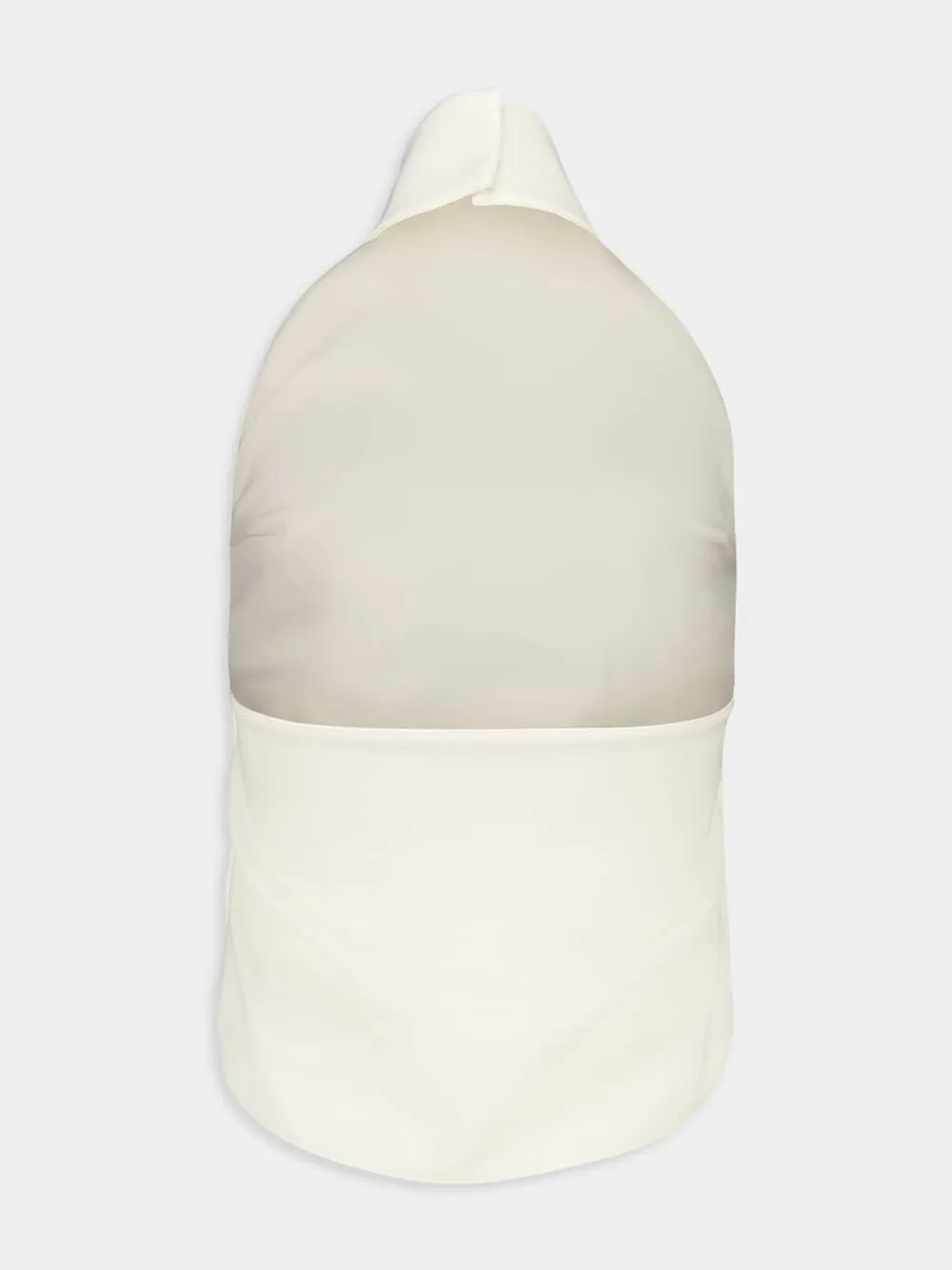 Natural Beige Ellipse Mockneck Sleeveless Top sold by Fashion Clinic product image thumbnail 3