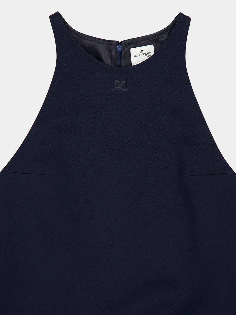 Navy A-Line Belted Mini Dress sold by Fashion Clinic product image thumbnail 5