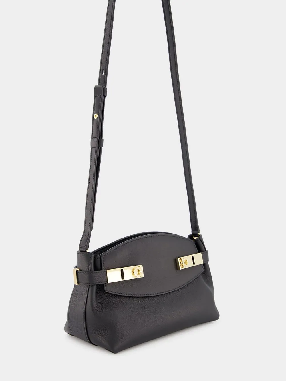 Black Hug Soft Extra-Small Crossbody Bag sold by Fashion Clinic product image thumbnail 3