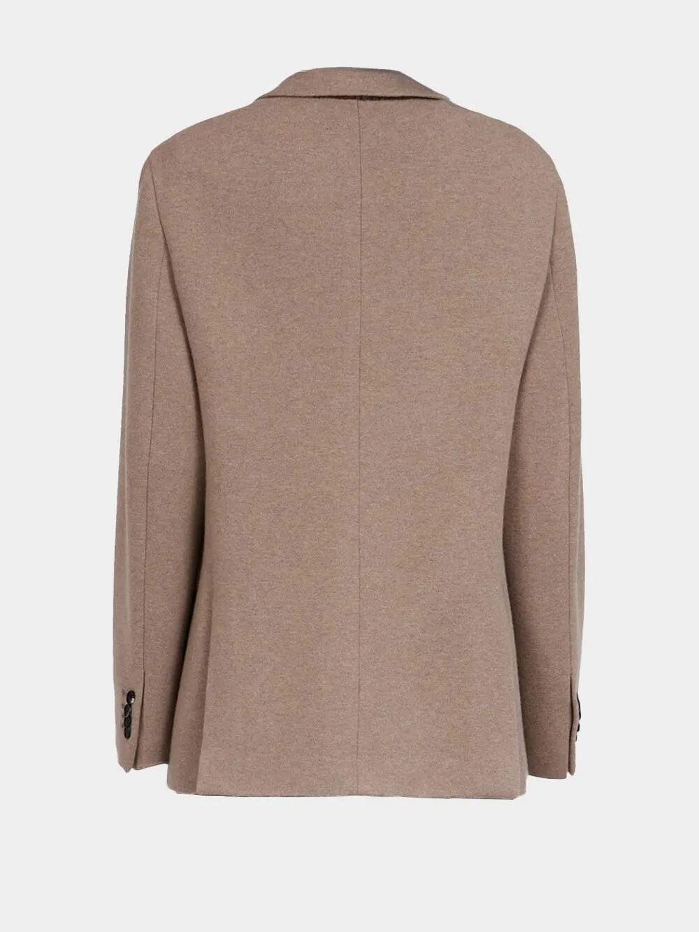 Sand Mélange Jersey Wool Blazer sold by Fashion Clinic product image thumbnail 2