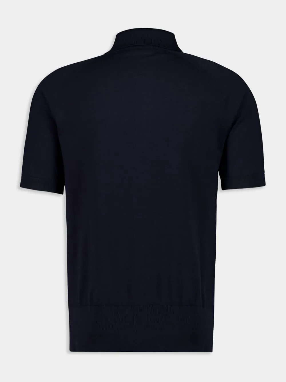 Navy Blue Short-Sleeve Button-Up Shirt sold by Fashion Clinic product image thumbnail 2