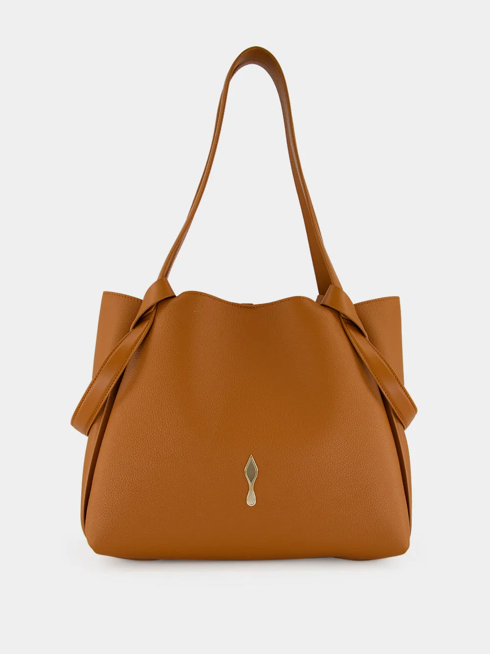 Cuoio Bettina Small Grained Leather Tote sold by Fashion Clinic