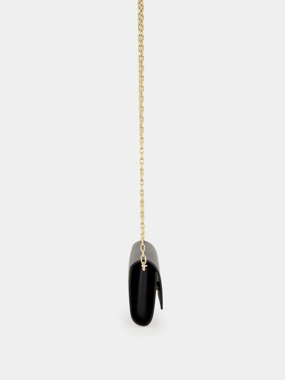 Black Bettina Lamb Nappa Leather Wallet on Chain sold by Fashion Clinic product image thumbnail 4