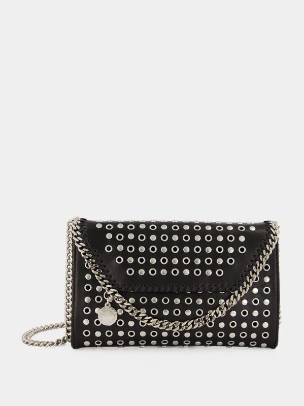 Black Falabella Studded Crossbody Bag made by Stella McCartney