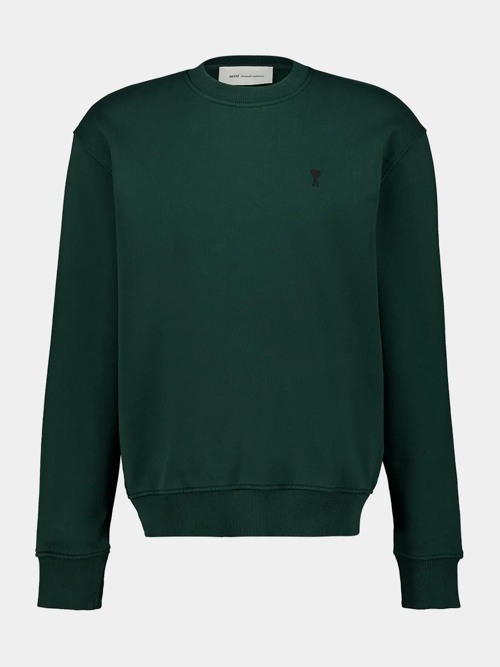 Bottle Green Ami De Coeur Cotton Sweatshirt sold by Fashion Clinic product image thumbnail 2