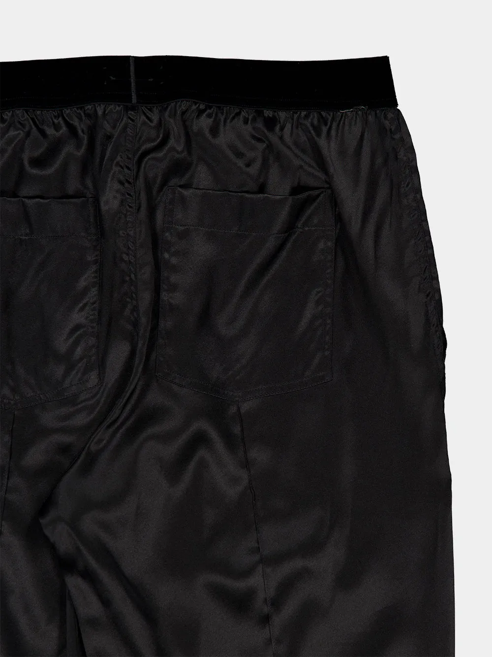 Black Satin Straight-Leg Trousers sold by Fashion Clinic product image thumbnail 4