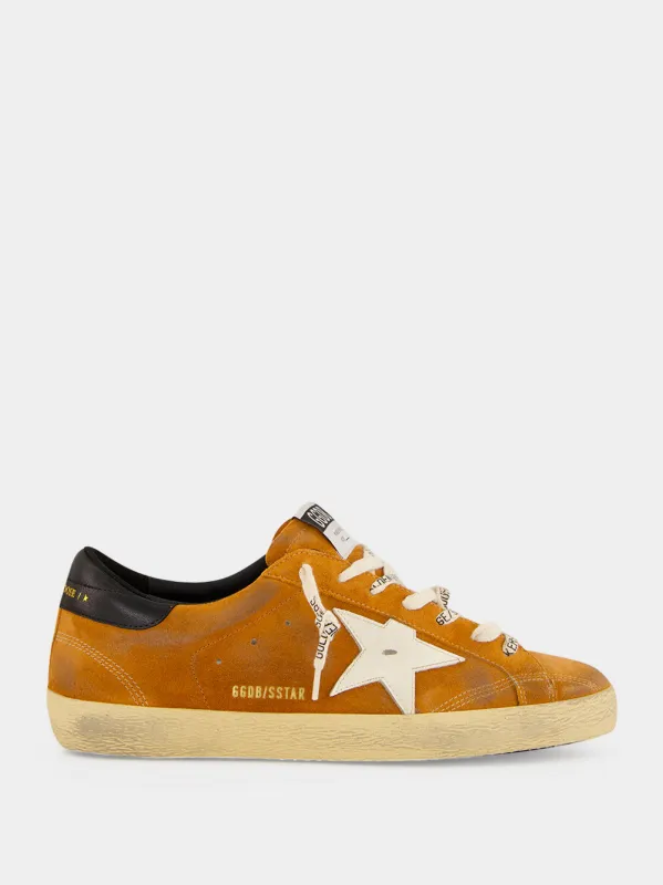 Light Brown Super-Star Suede Sneakers made by Golden Goose
