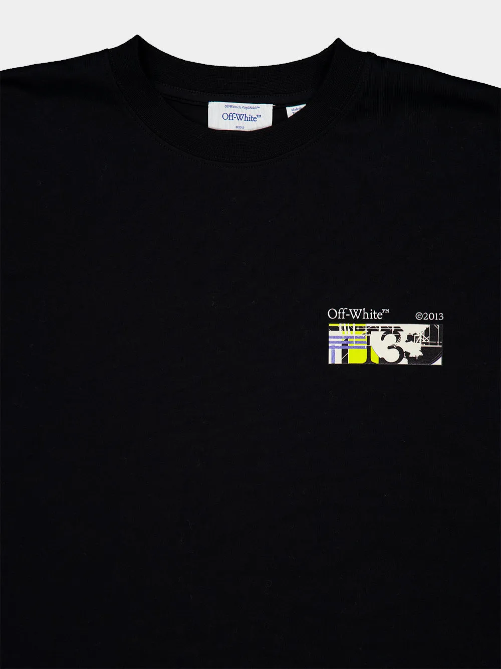 Black Industrial Arrow Cotton T-Shirt sold by Fashion Clinic product image thumbnail 3