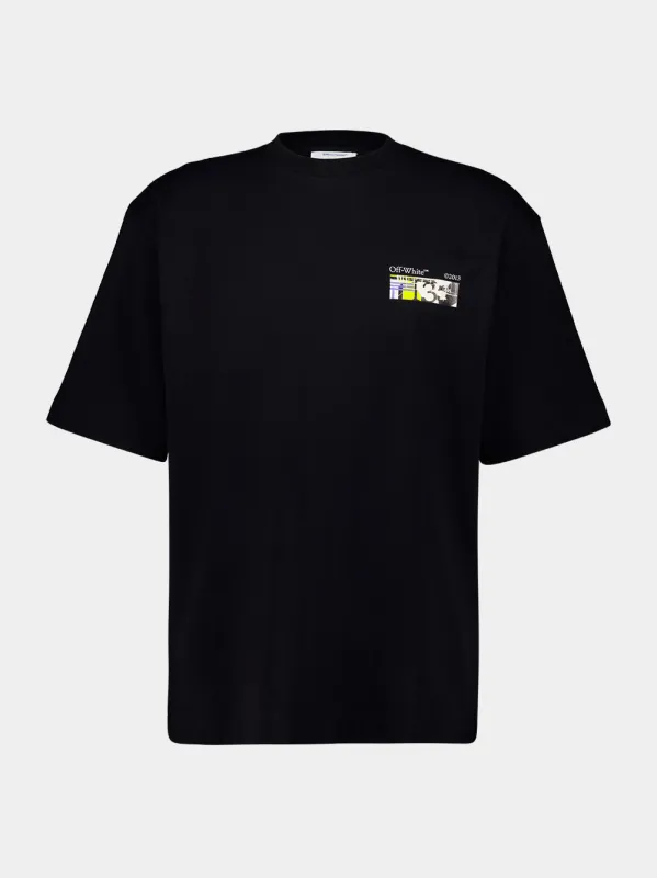 Black Industrial Arrow Cotton T-Shirt made by Off-White