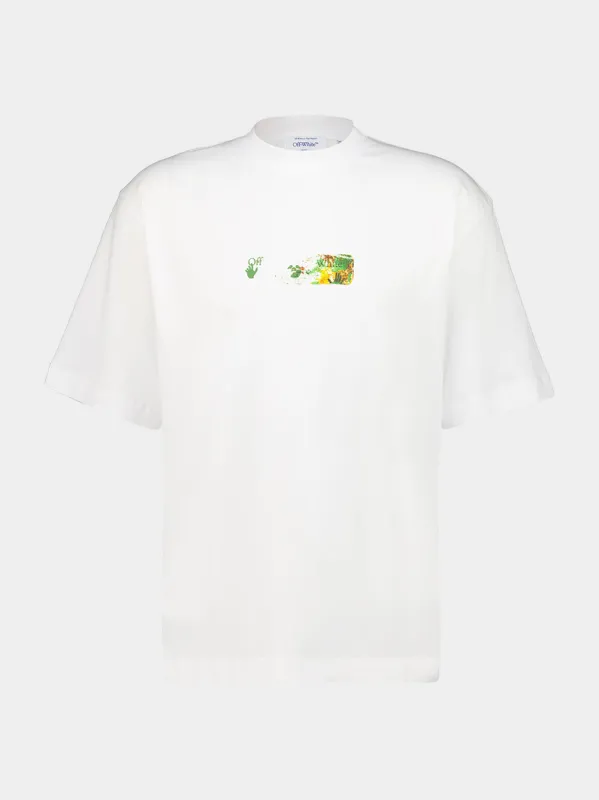 White Spices Arrow Cotton T-Shirt made by Off-White