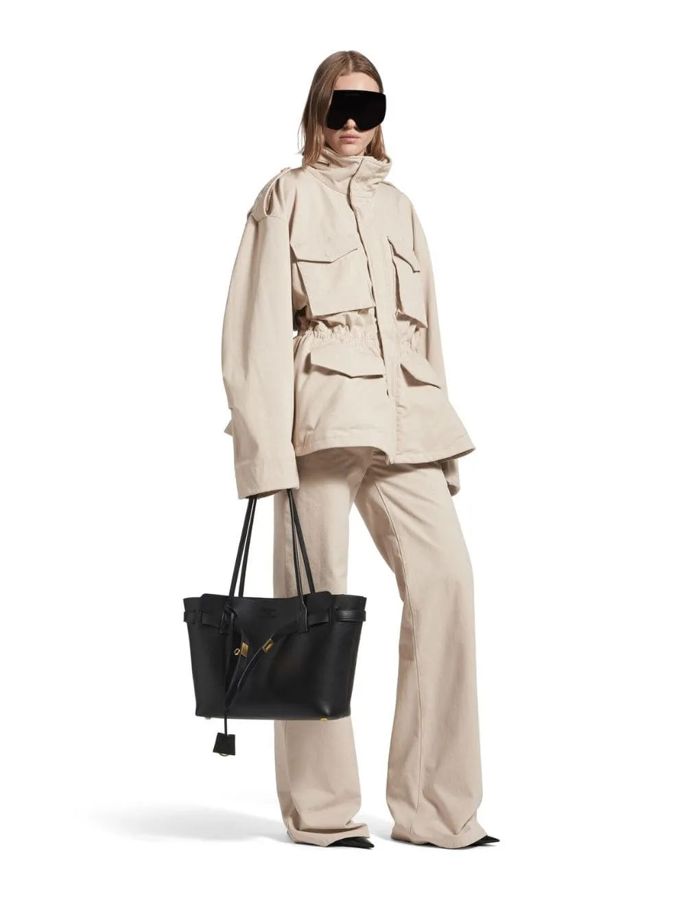 Light Beige Hourglass Parka sold by Fashion Clinic product image thumbnail 2