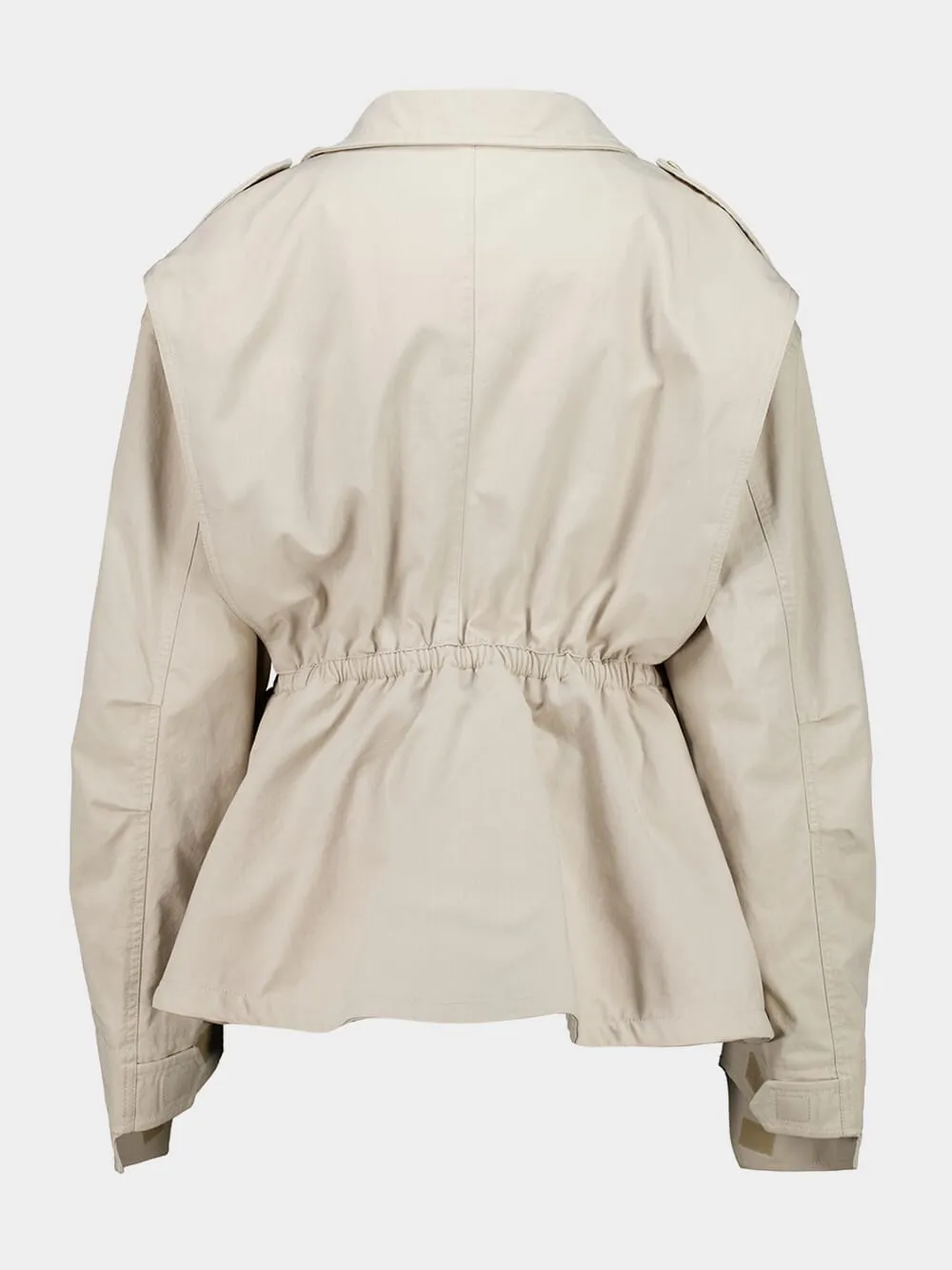 Light Beige Hourglass Parka sold by Fashion Clinic product image thumbnail 3