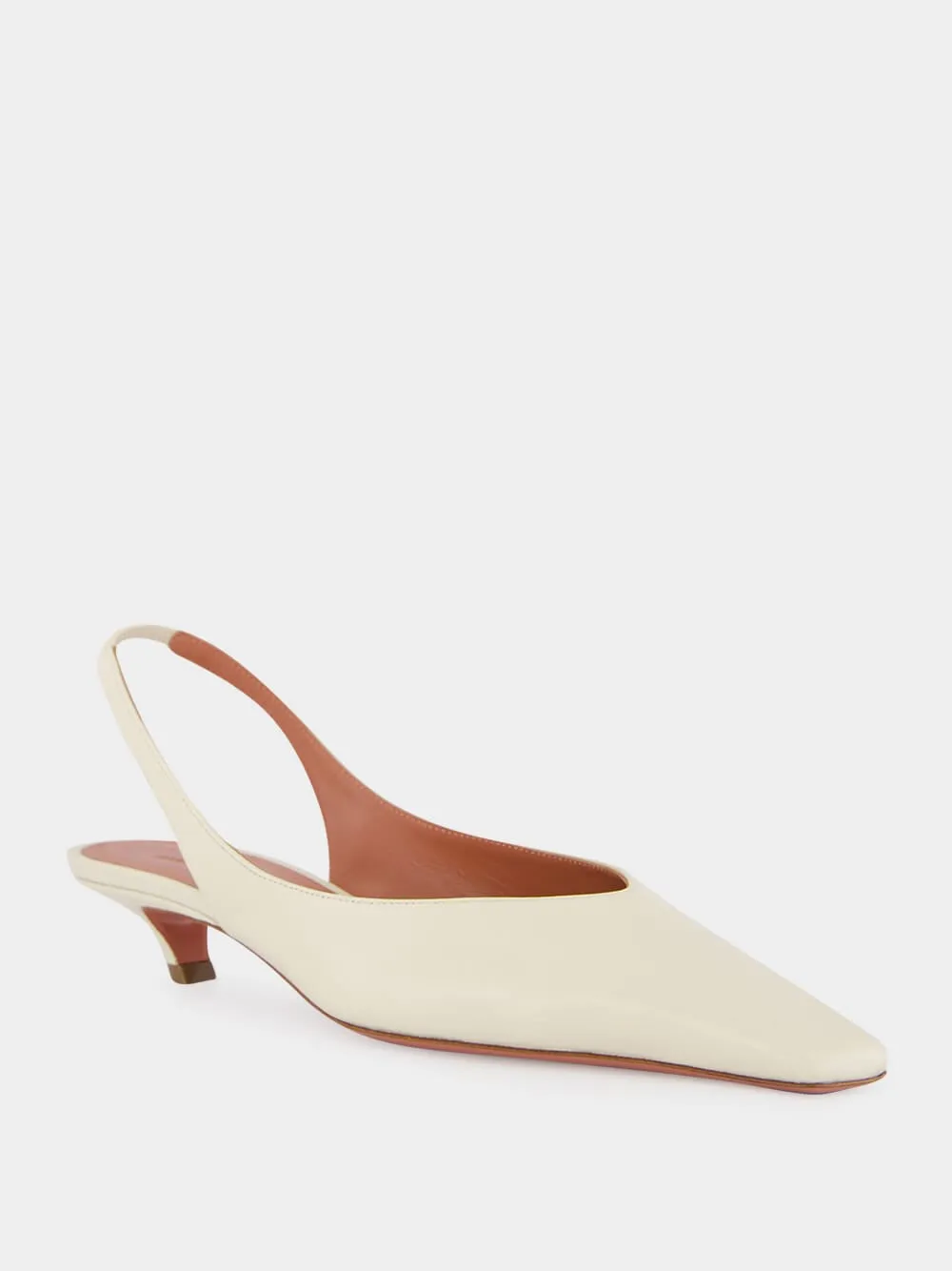 Almond Jamie Slingback Mid-Heel Pumps sold by Fashion Clinic product image thumbnail 3